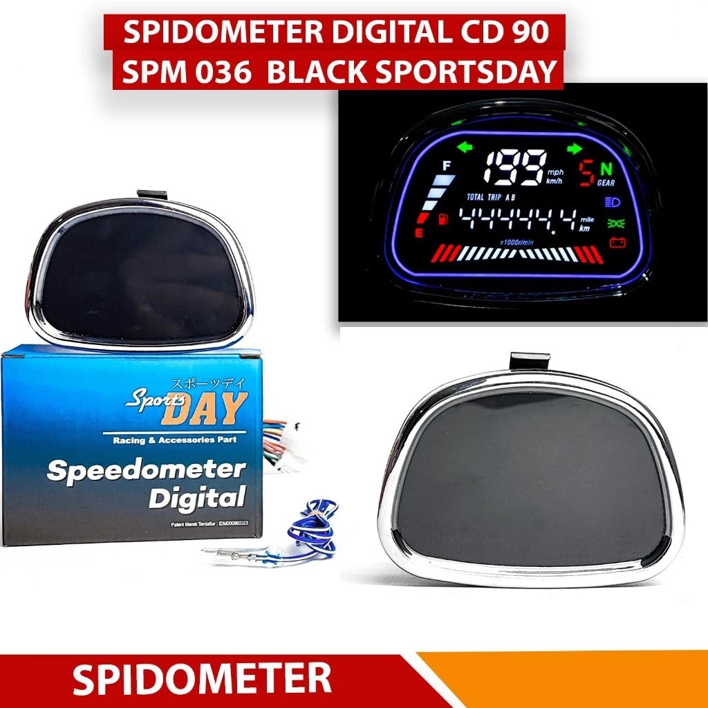 Jual SPIDO SPEEDOMETER CD 90 FULL DIGITAL | Shopee Indonesia