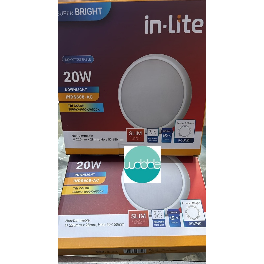 Jual INDS608-AC LAMPU DOWNLIGHT LED PANEL IN LITE INLITE ADJUSTABLE ...