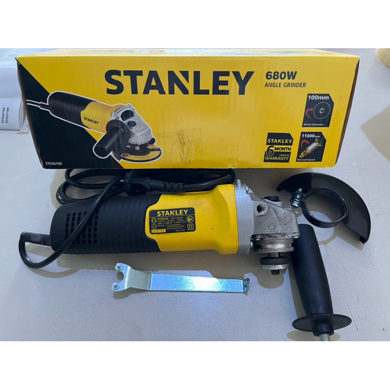 Jual Mesin Grenda Stanley 4” / Angle grinder 680 watt | Shopee Indonesia