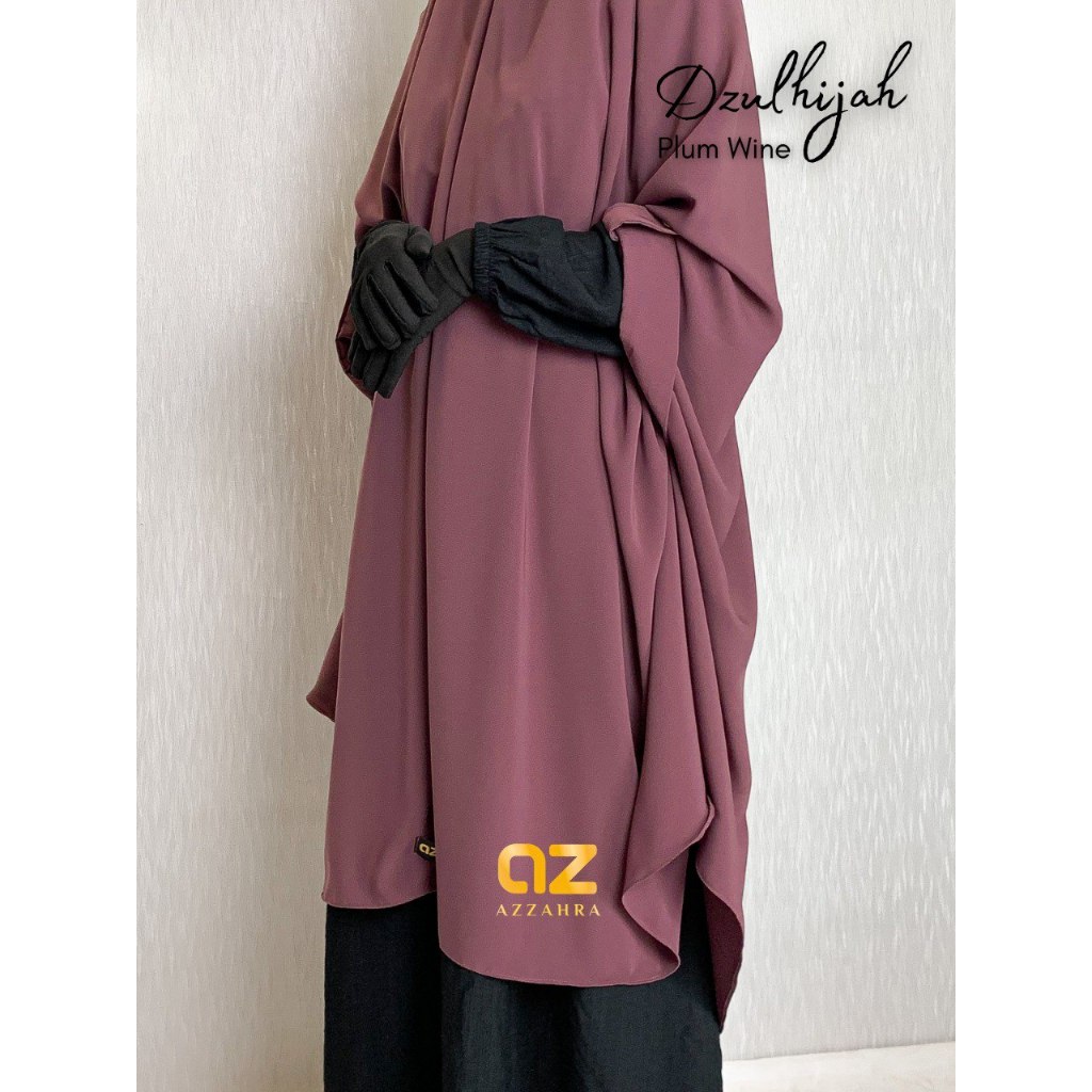 Khimar Syari Lubang Lengan Dzulhijah By Azzahra Syari