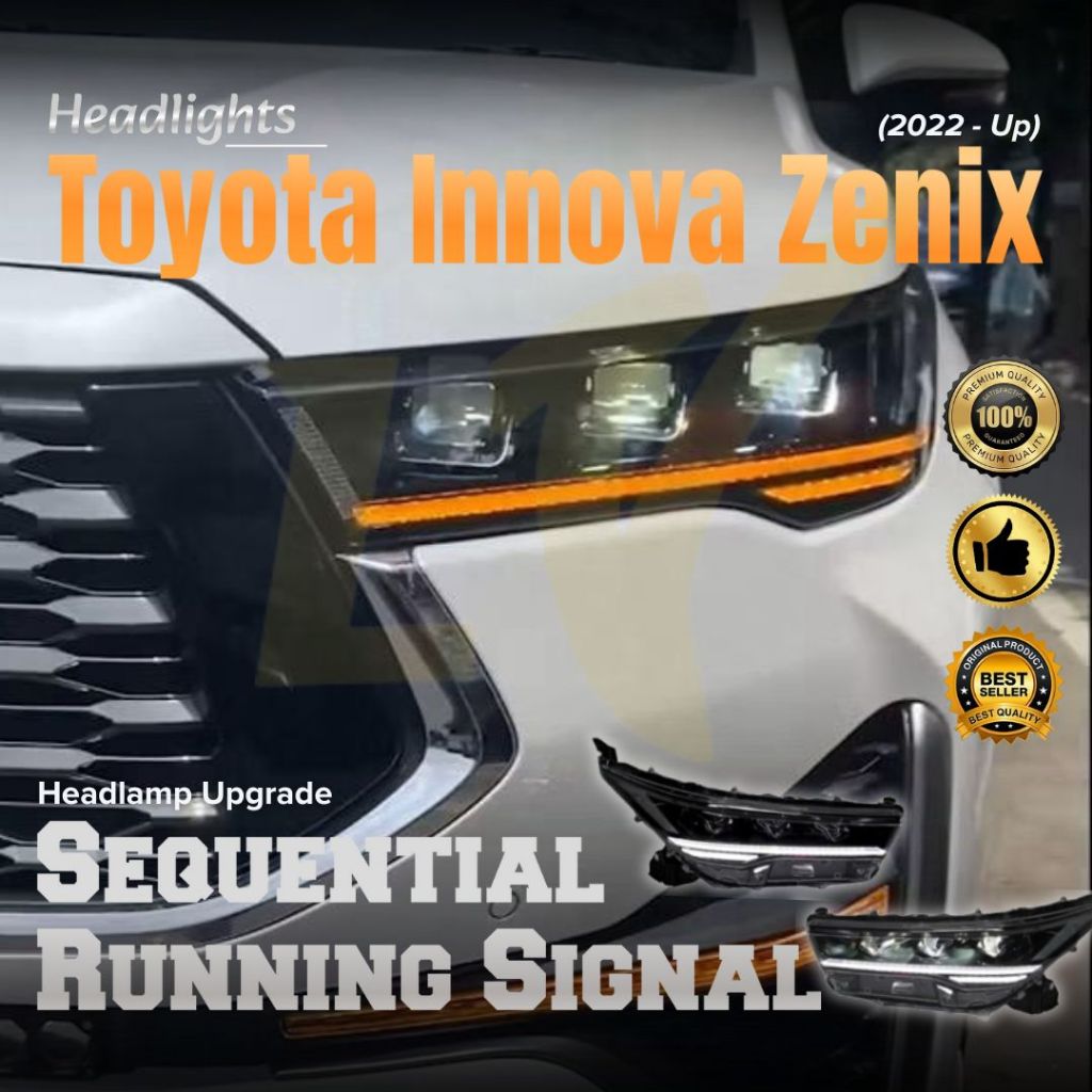 Jual TOYOTA INNOVA ZENIX (2022 - UP) TIPE G / V / Q SUITABLE - LAMPU ...