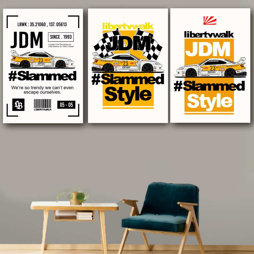 Jual KRMK GARAGE Poster Kayu Racing NISSAN SILVIA S15 LBWK LIBERTY WALK ...