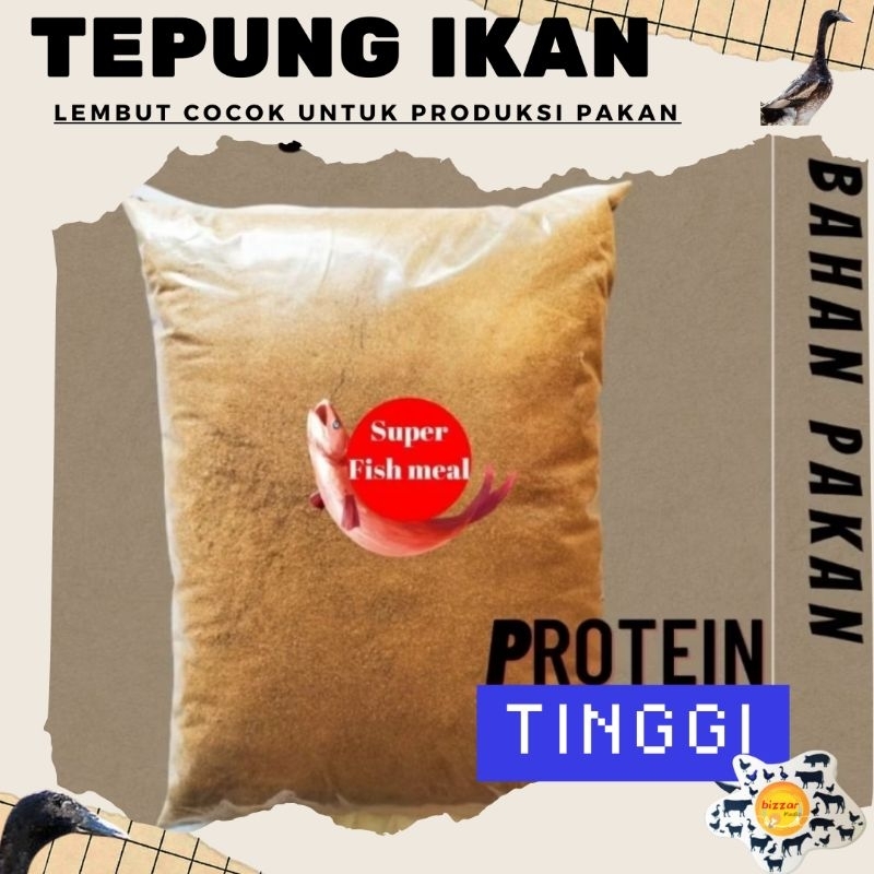 Jual TEPUNG IKAN FISH MEAL SUPER PROTEIN TINGGI REPACK 1KG | Shopee ...