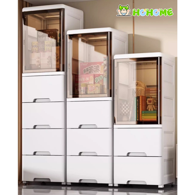 Jual 25/20CM RAK SUSUN PLASTIK Rak PLASTIK debu tertutup Rak ...