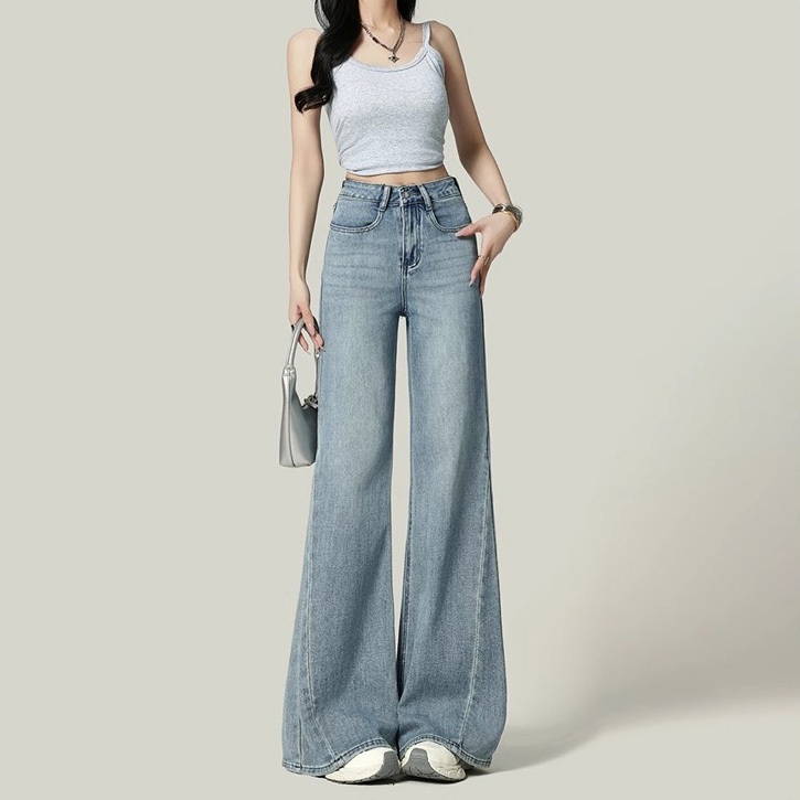 Jual Alice Jeans-Celana Cutbray Jeans Wanita Highwaist Kulot Loose