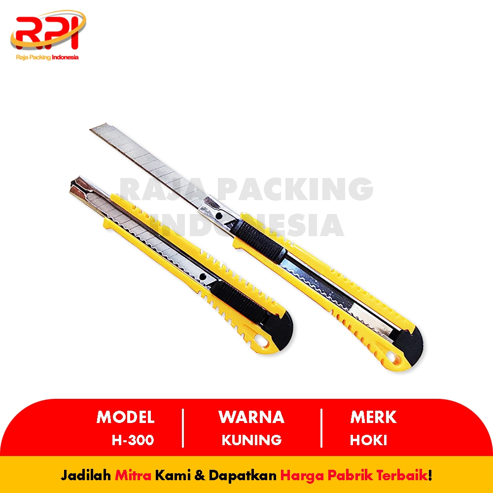 Jual Cutter Kecil H-300 Super Tajam RAJA PACKING INDONESIA | Shopee ...