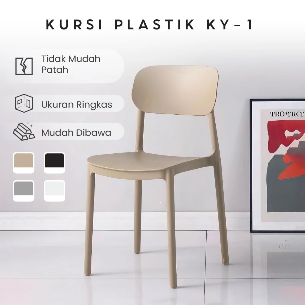 Jual Kursi Plastik Desain Ergonomis Kursi Teras Ruang Tamu - Kursi Cafe ...
