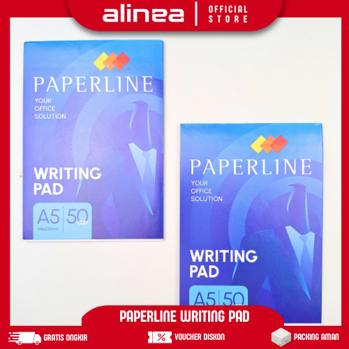 Jual Catatan Noteblock Paperline Writingpad/Notepad A5 Isi 50 Lembar ...