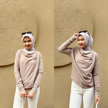 Girlfashionstory Sr April Atasan Blouse Lengan Panjang