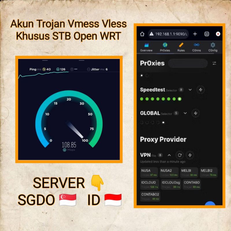 Jual Akun VPN Vmess Vless Trojan Untuk STB Open WRT ( 1 bulan ...