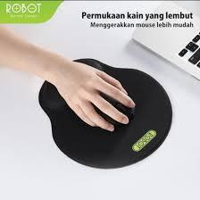 Jual Robot RP02 with Ergonomic Wrist Rest Mousepad PC / Laptop Black ...