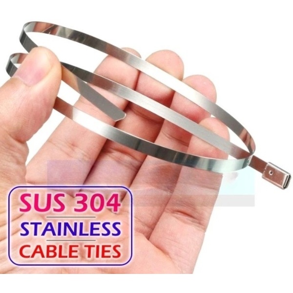 Jual Panjang 60cm Cable Ties Stainless SUS 304 Kabel Tis Steel 600mm 60 ...