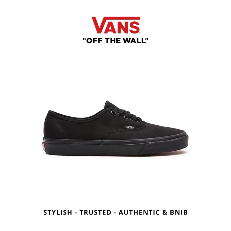 Jual Vans Authentic Classic Full Black | Shopee Indonesia
