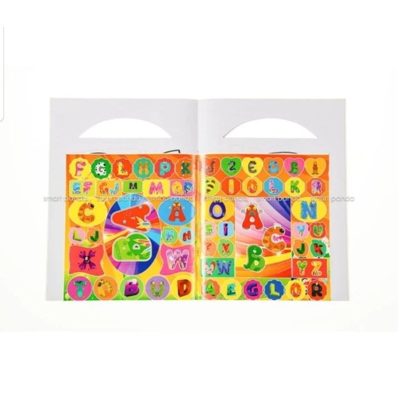 Jual Smart Panda Buku Mewarnai Teng-Teng & Sticker Abjad Series JY-006 ...