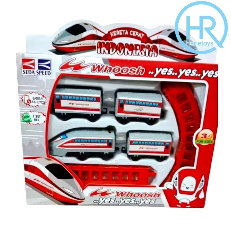 Jual Mainan Anak Rel Kereta Api Cepat Whoosh 4 Gerbong Lokomotif Whosh ...