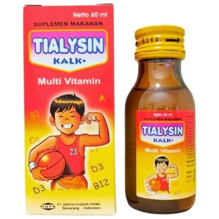 Jual TIALYSIN KALK (60ml) - Multivitamin Anak + Kalk Sirup Suspensi ...