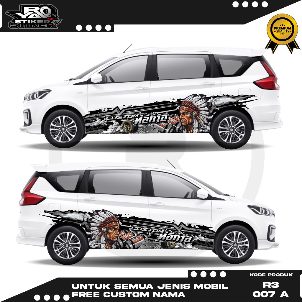 Jual R3 007-STIKER DECALL MOBIL THAILOOK TURBO ERTIGA TERIOS RUSH XENIA ...