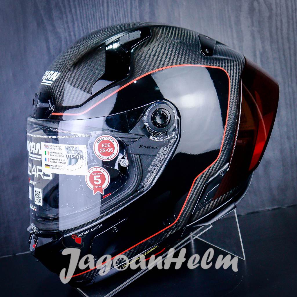 Jual NOLAN X804 RS ULTRA CARBON ASS DI PICCHE 342 | BLACK RED | X-804 ...