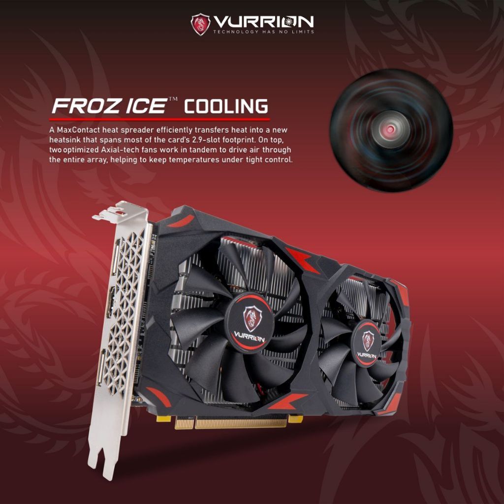 Jual VGA RX 580 8GB Vurrion Blaze Radeon Graphic AMD DDR5 256BIT ...