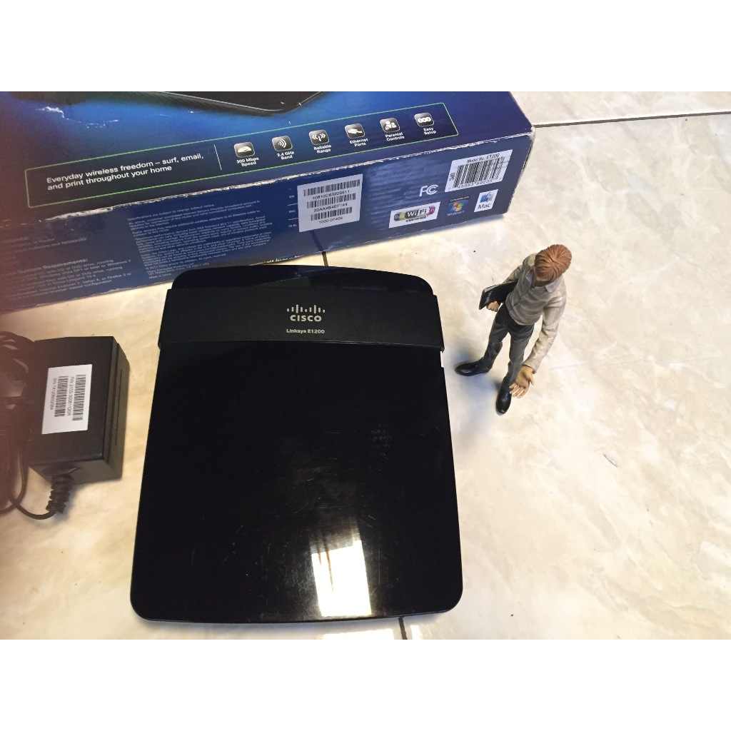 Jual Cisco Linksys E1200 Wireless Router 300Mbps modem AP WAN PPPoE ...