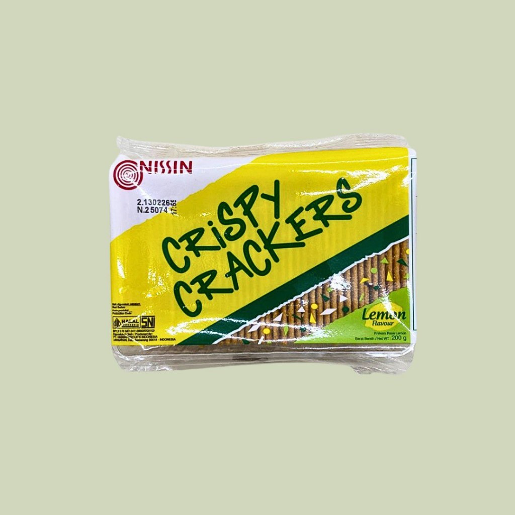 Jual 1 Dus Nissin Crispy Crackers Lemon Flavour 200gr isi 30pcs ...