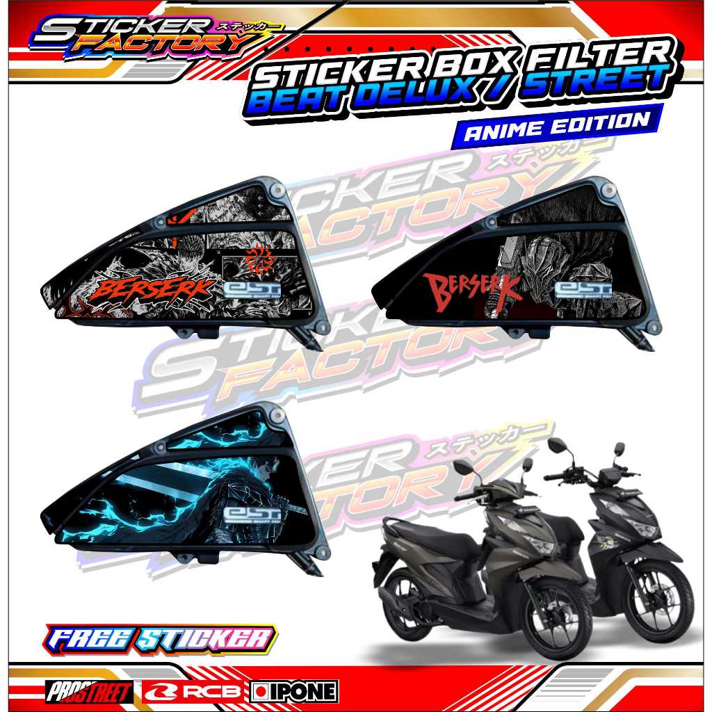 Jual STICKER BOX FILTER BEAT DELUXE - STREET (ANIME EDITION) / STRIPING ...