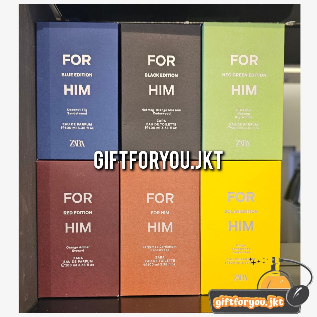 Jual Parfum Zara Man For Him / Red / Red Intense / Deep / Rush / Pyro ...