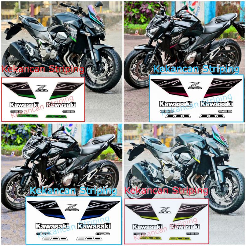 Jual Striping Kawasaki Z800 Z 800 ( Body Full Hitam ) | Shopee Indonesia