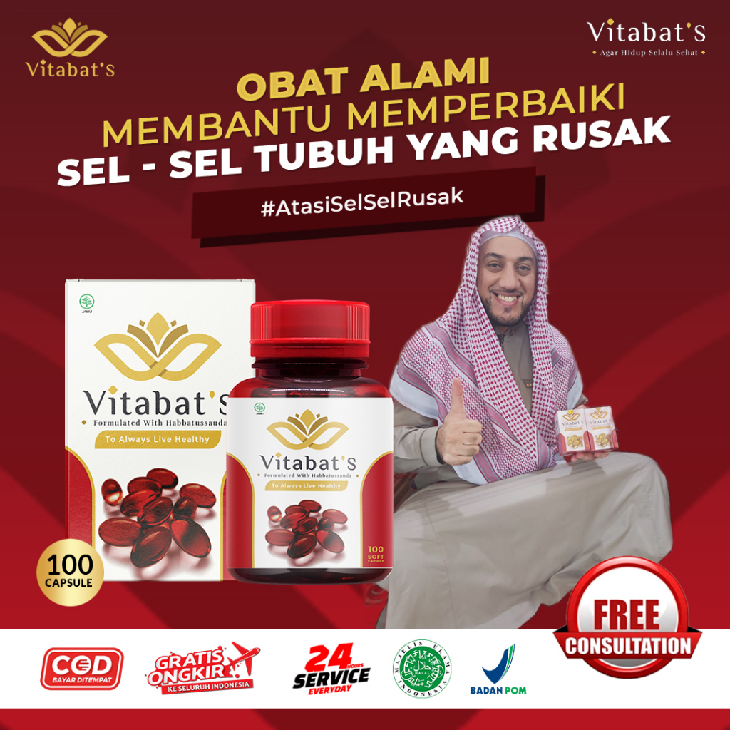 VITABATS - Herbal Alami Terapi Atasi kanker Benjolan dan Tumor Obat Tanpa Efek Samping Serviks Usus
