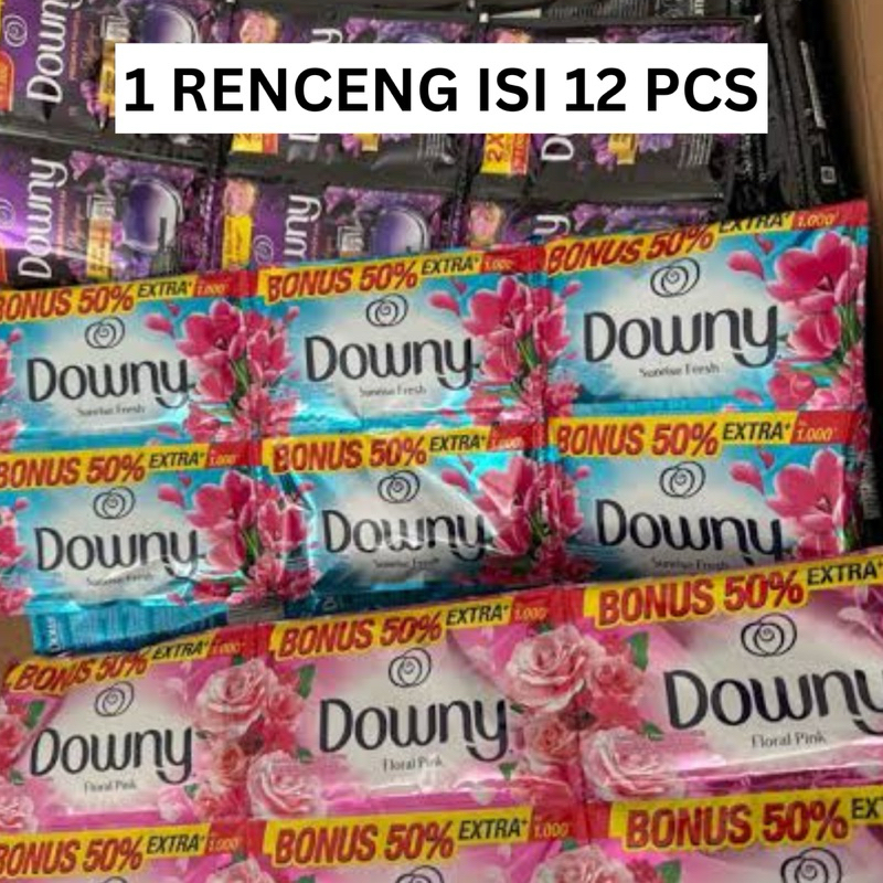 Jual (1 RENCENG ISI 12 PCS) Downy Pewangi Renteng 19 Ml Per Sachet 1000 ...