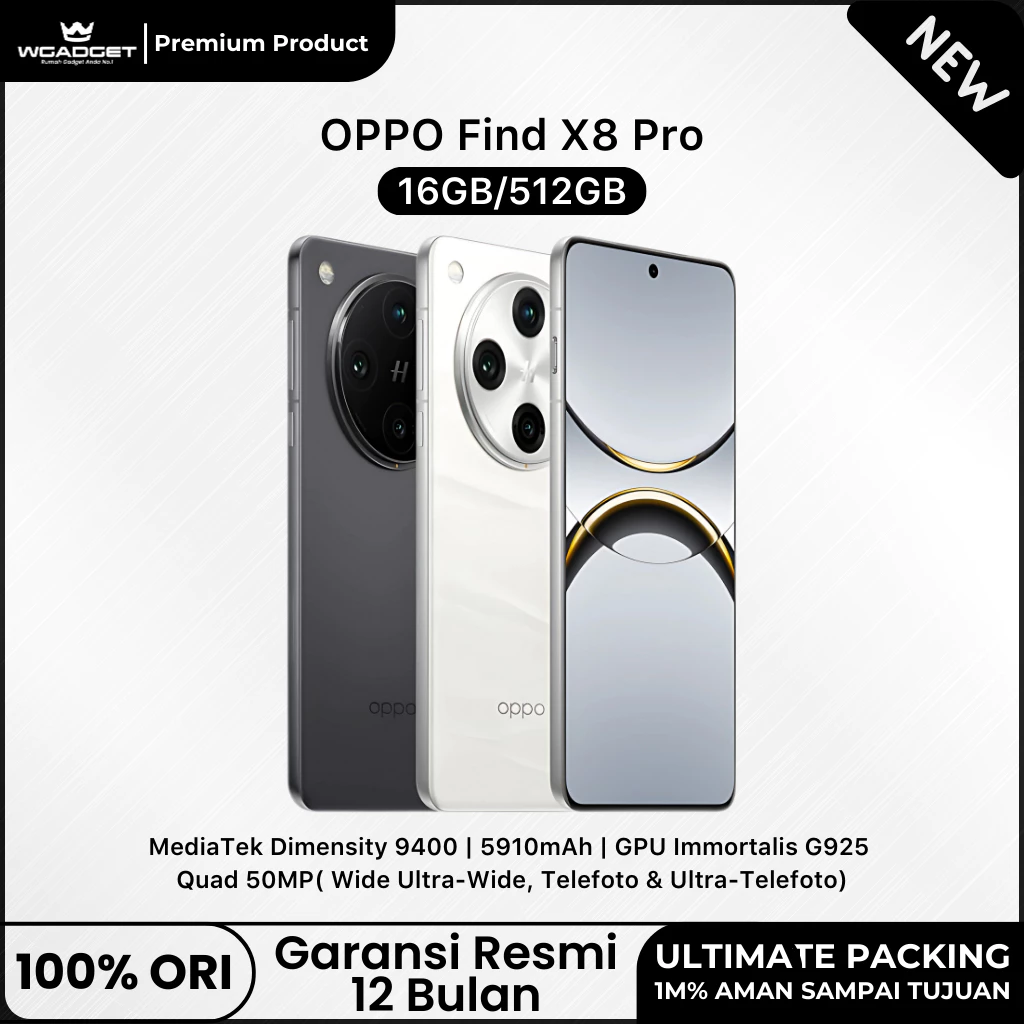 OPPO Find X8 Pro 5G | OPPO Find X8 5G 16/512 & 12/256 Garansi Resmi 1 Tahun