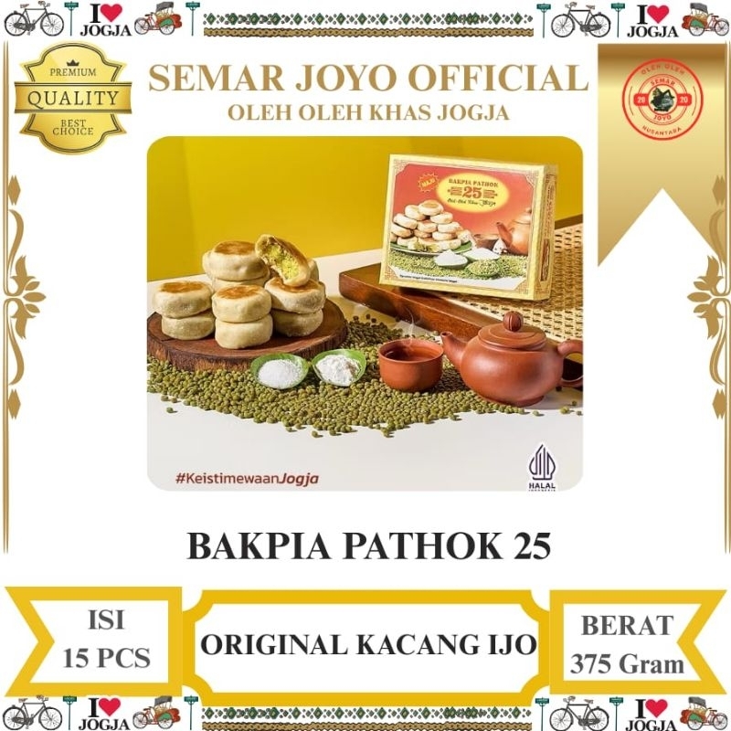 Jual Bakpia Pathok 25 Legendaris Jogja [TERLARIS]DIJAKARTA | Shopee ...
