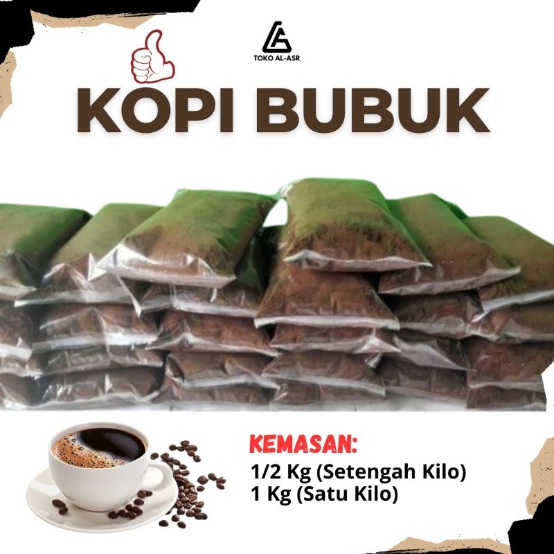 Jual 1Kg Kopi Bubuk Hitam, Murah Meriah, Aroma Mantap | Shopee Indonesia