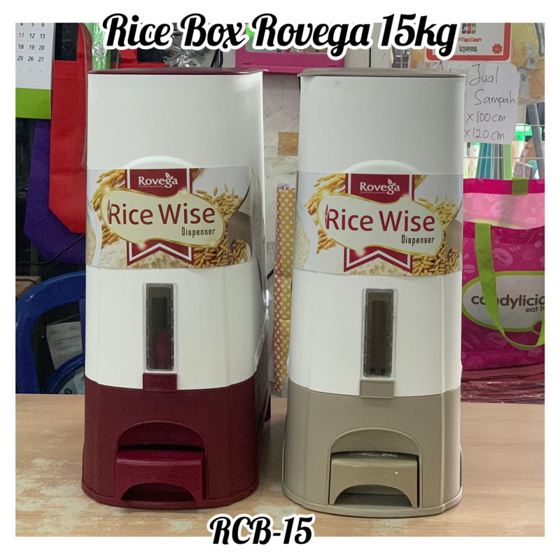 Jual Rice Box Rovega Kapasitas Ukuran 15Liter Warna Random | Shopee ...