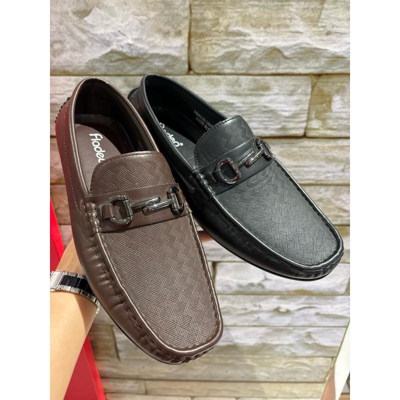 Jual Fladeo sepatu moccasin pria MSM 218-1AH | Shopee Indonesia