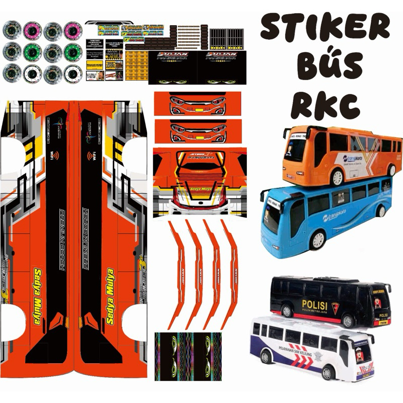 Jual Stiker Miniatur Bis Plastik RKC Lengkap Sedya Mulya JULIAN ...