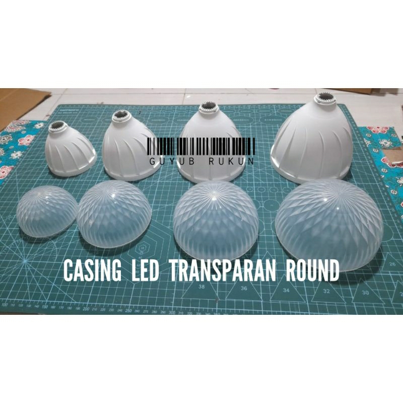 Jual CASING LED 20W - 50WATT SERI TRANSPARAN ROUND | Shopee Indonesia