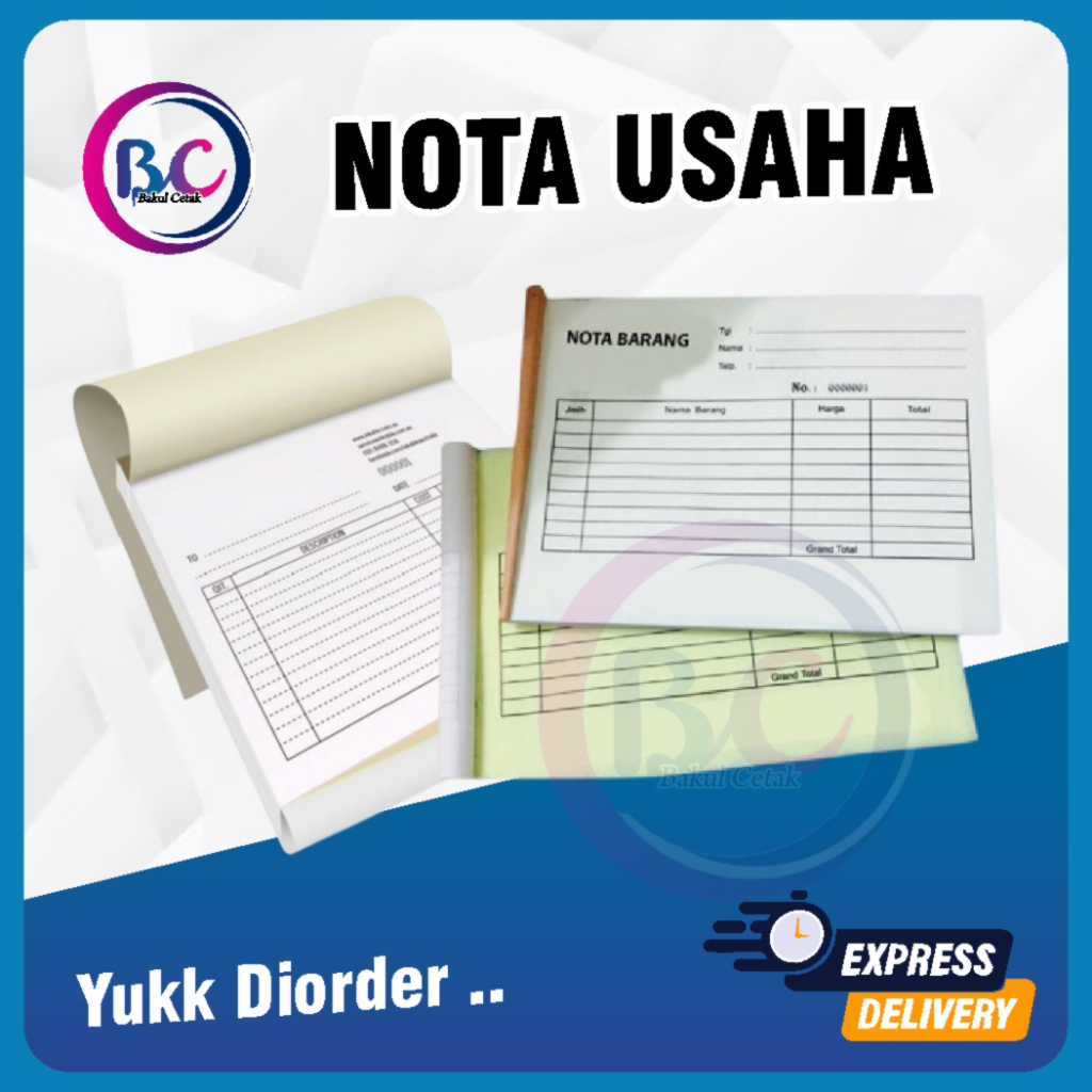 Jual Cetak Nota Custom Murah Full Warna A5/A6 | Shopee Indonesia