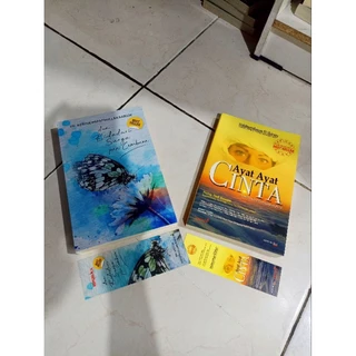 OBRAL BUKU MURAH ORIGINAL / NOVEL REMAJA / 1 PAKET 2 BUKU / AYAT-AYAT CINTA / DAN BIDADARI SURGA PUN CEMBURU / ROMANCE / DEWASA / FIKSI /