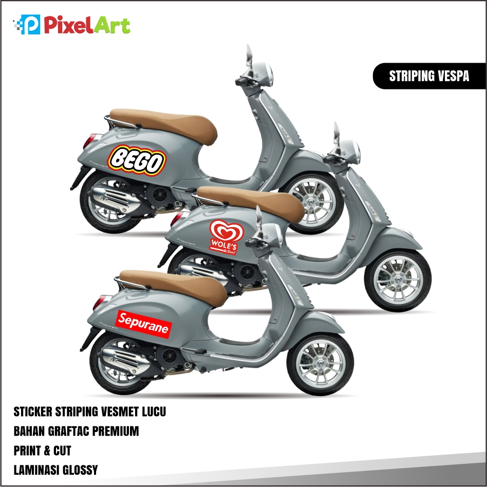 Jual STIKER PRINT AND CUT STICKER LOGO STRIPING VESPA MEME DAGELAN LUCU ...