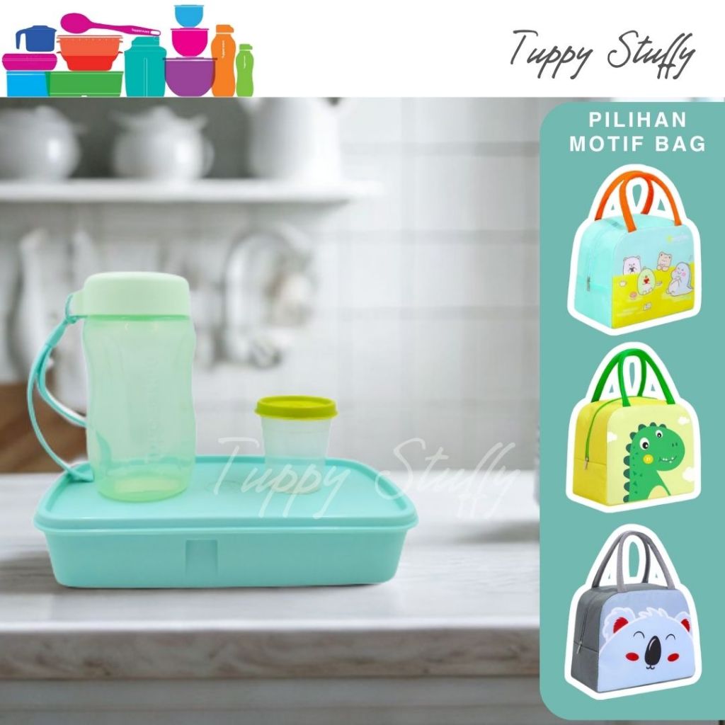 Jual Tuperware Kids Lunch Set (1)-Mix|Tempat bekat anak lucu ori ...