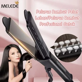 MELEDE Pelurus Rambut Pelat Lebar Pelurus Rambut Profesional Catok Datar Keramik Kunci Cerdas