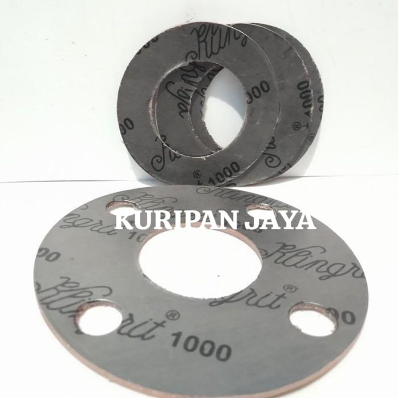 Jual Gasket Flange Klingerit 1000 Tebal 3mm Lubang Baut JIS 10K ...