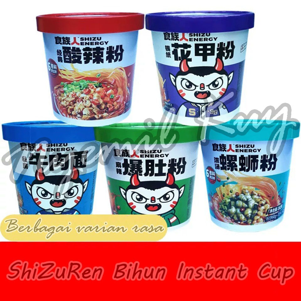 Jual ShiZuRen Instant Cup Noodle - Shi Zu Ren Bihun Instant Rasa Daging ...