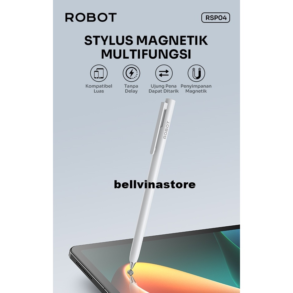 Jual ROBOT Stylus Pen RSP04 White Putih | Shopee Indonesia