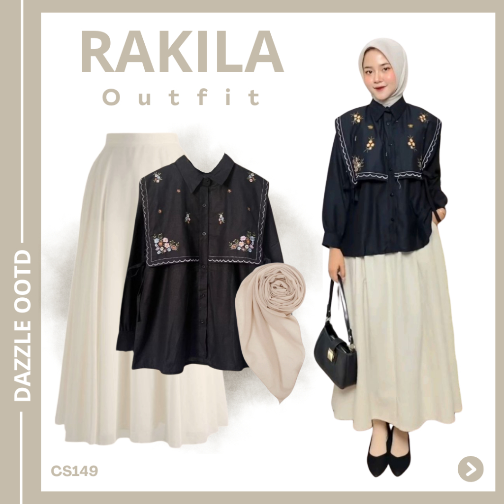Jual One Set Rok Wanita Korean Stye (Blouse Luce, Rok Payung, Hijab ...