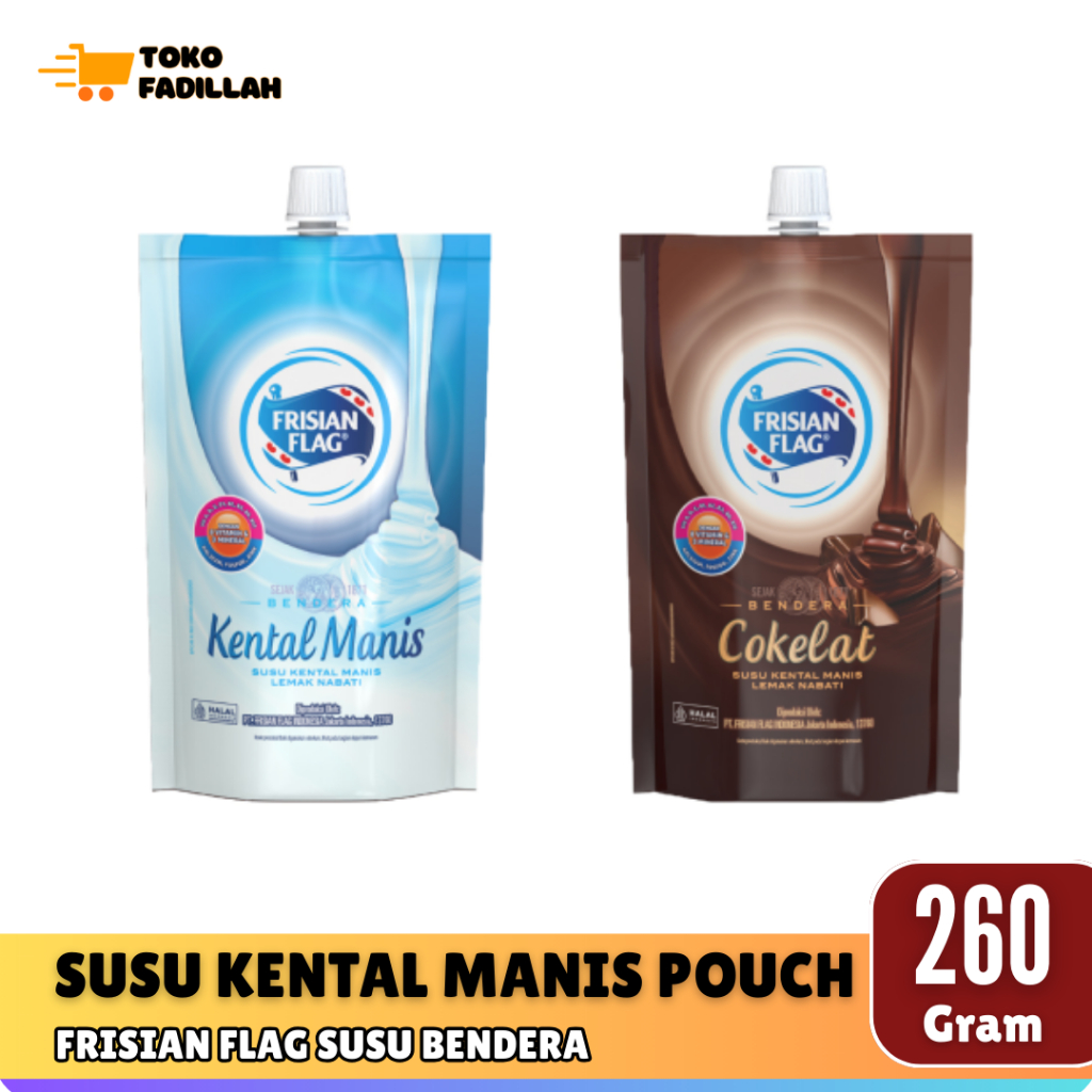 Jual Frisian Flag Susu Kental Manis Pouch 240g - Bendera Putih ...