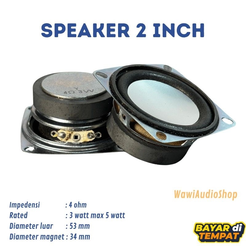 Jual Speaker 2 inch 4 ohm 3 Watt | Shopee Indonesia