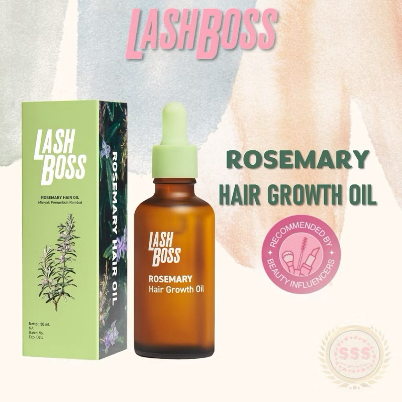 Jual LashBoss Rosemary Hair Growth Oil 50 ml | Shopee Indonesia