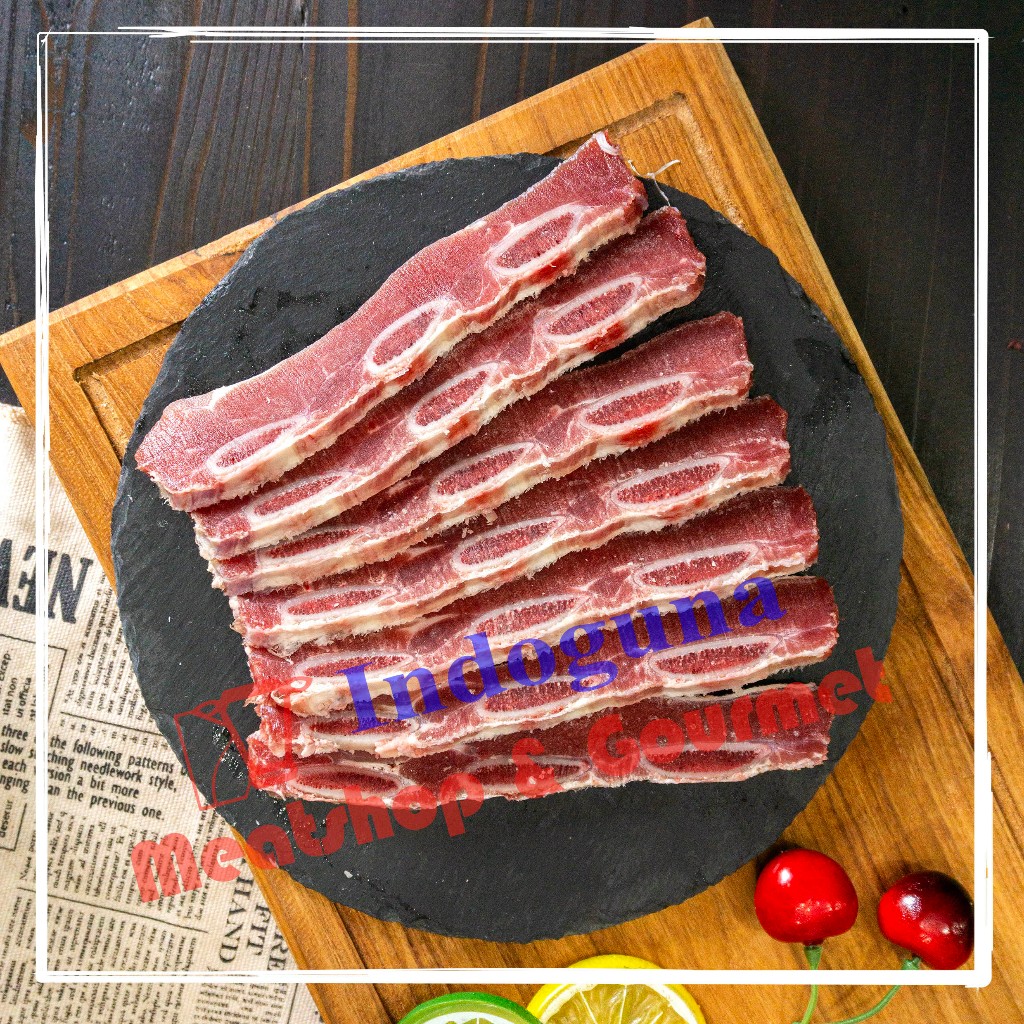 Jual Aussie Australian Beef Short Rib Bone In S Amiyaki Kalbi | Shopee ...